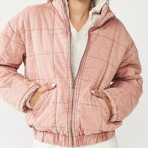 NWT SO Blush Pink Quilted Jacket
